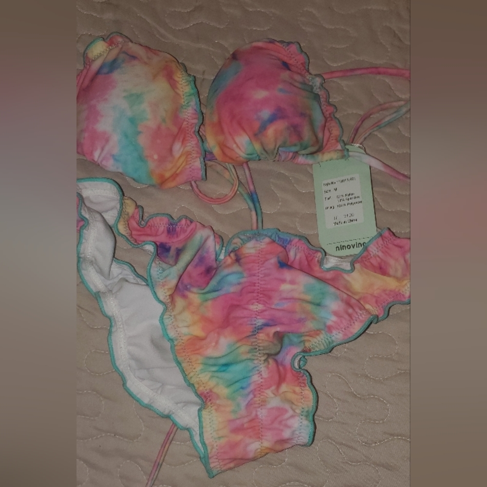 NINOVINO tie dye bikini Medium